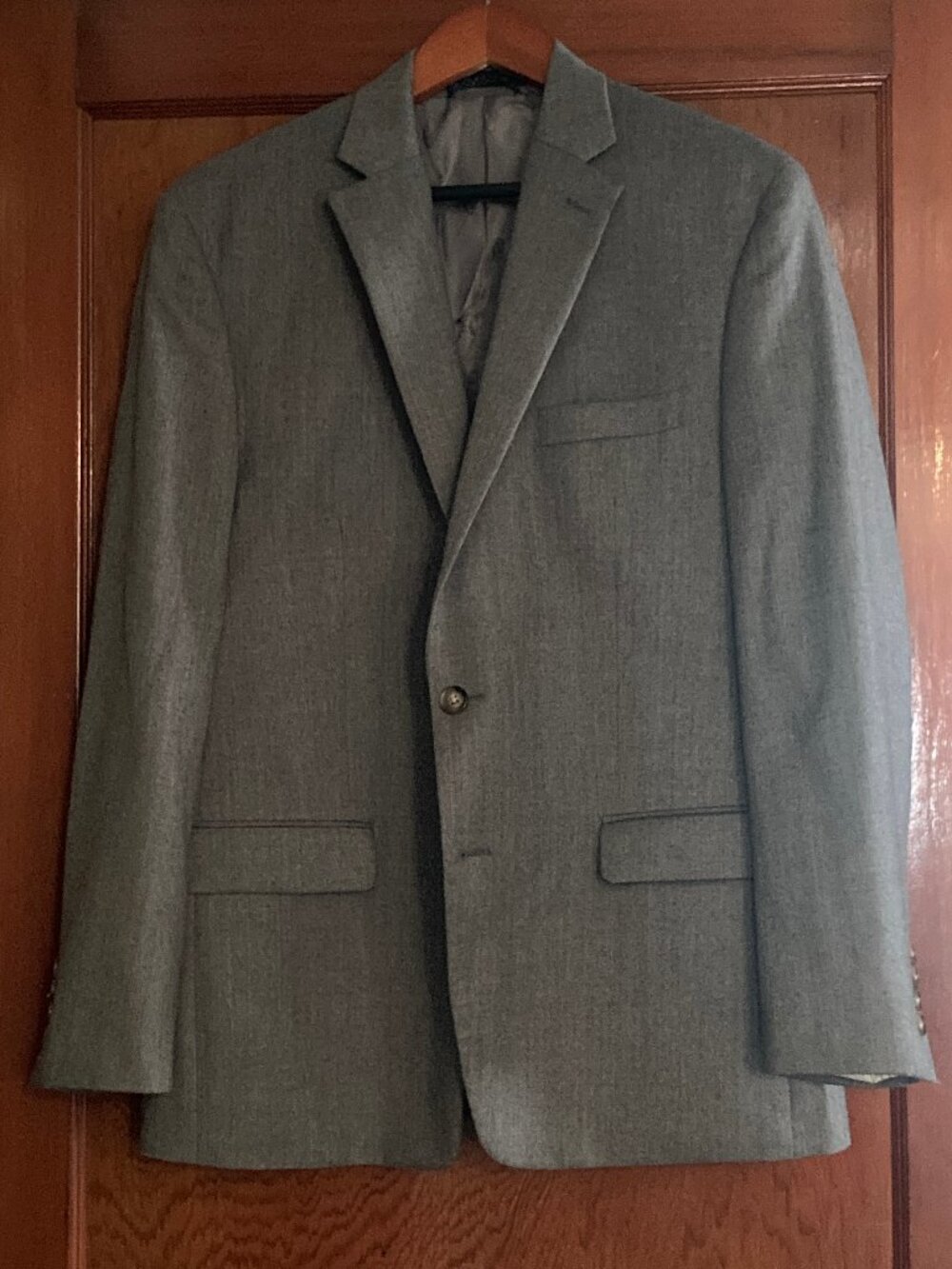 Lauren Ralph Lauren Wool Blend Gray Blazer Size 42R New